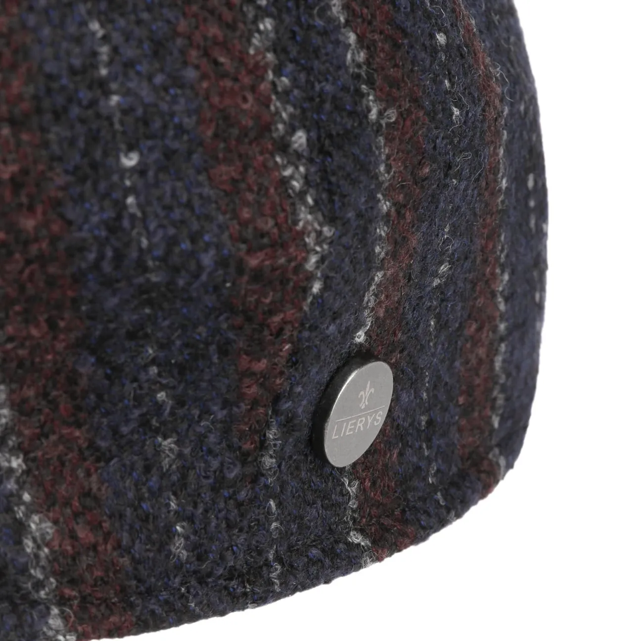 8 Panel Lana Stripe Flat Cap by Lierys