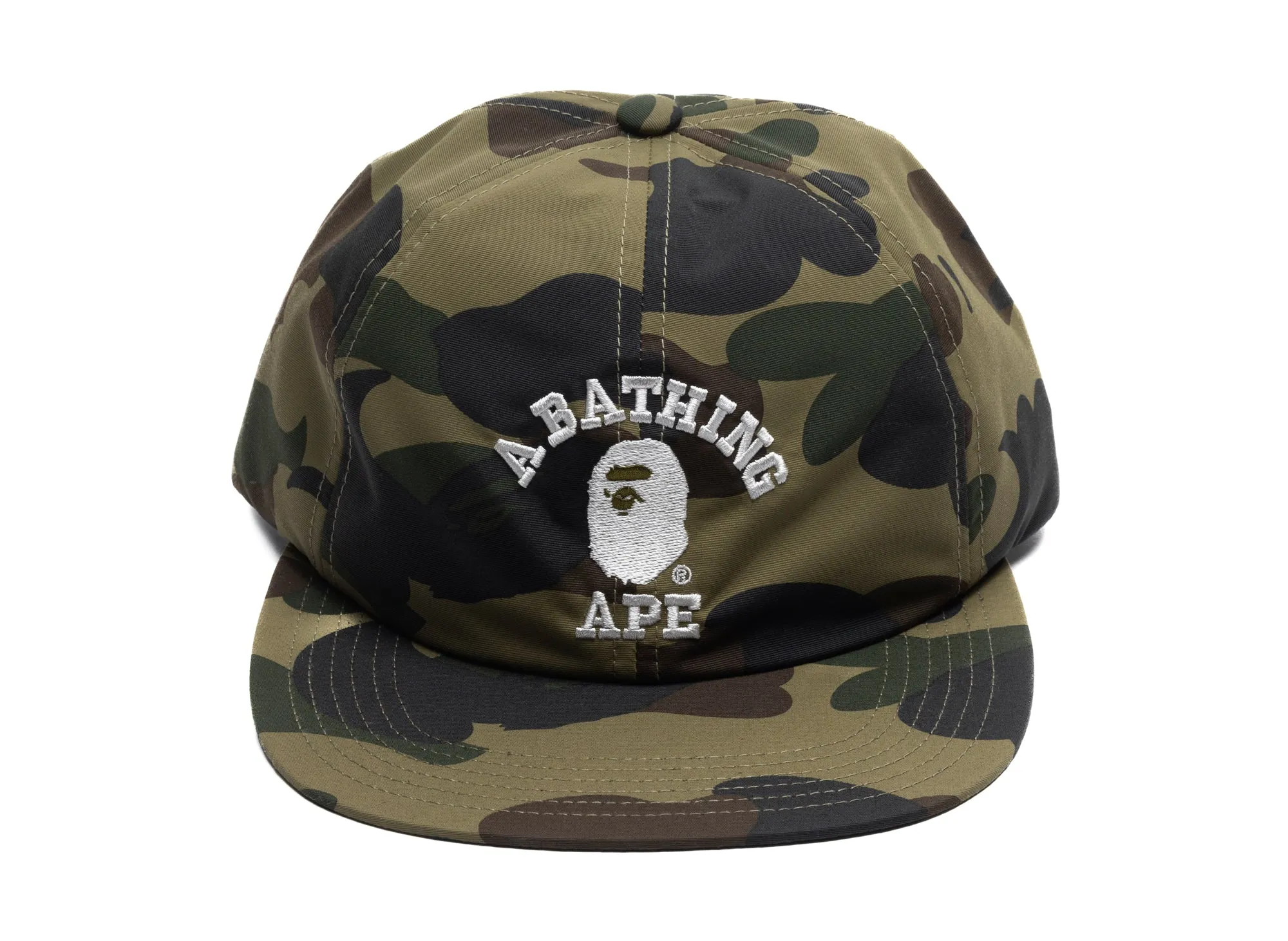 A Bathing Ape Gore-Tex Wind Stopper 1st Camo Panel Cap in Green