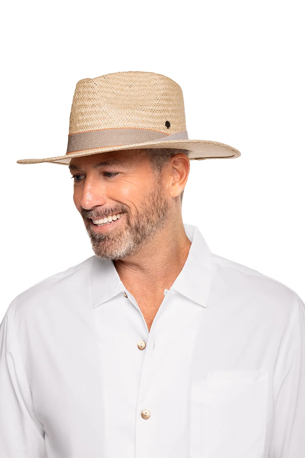 Abaco Palm Straw Pinch Front Fedora  | Natural