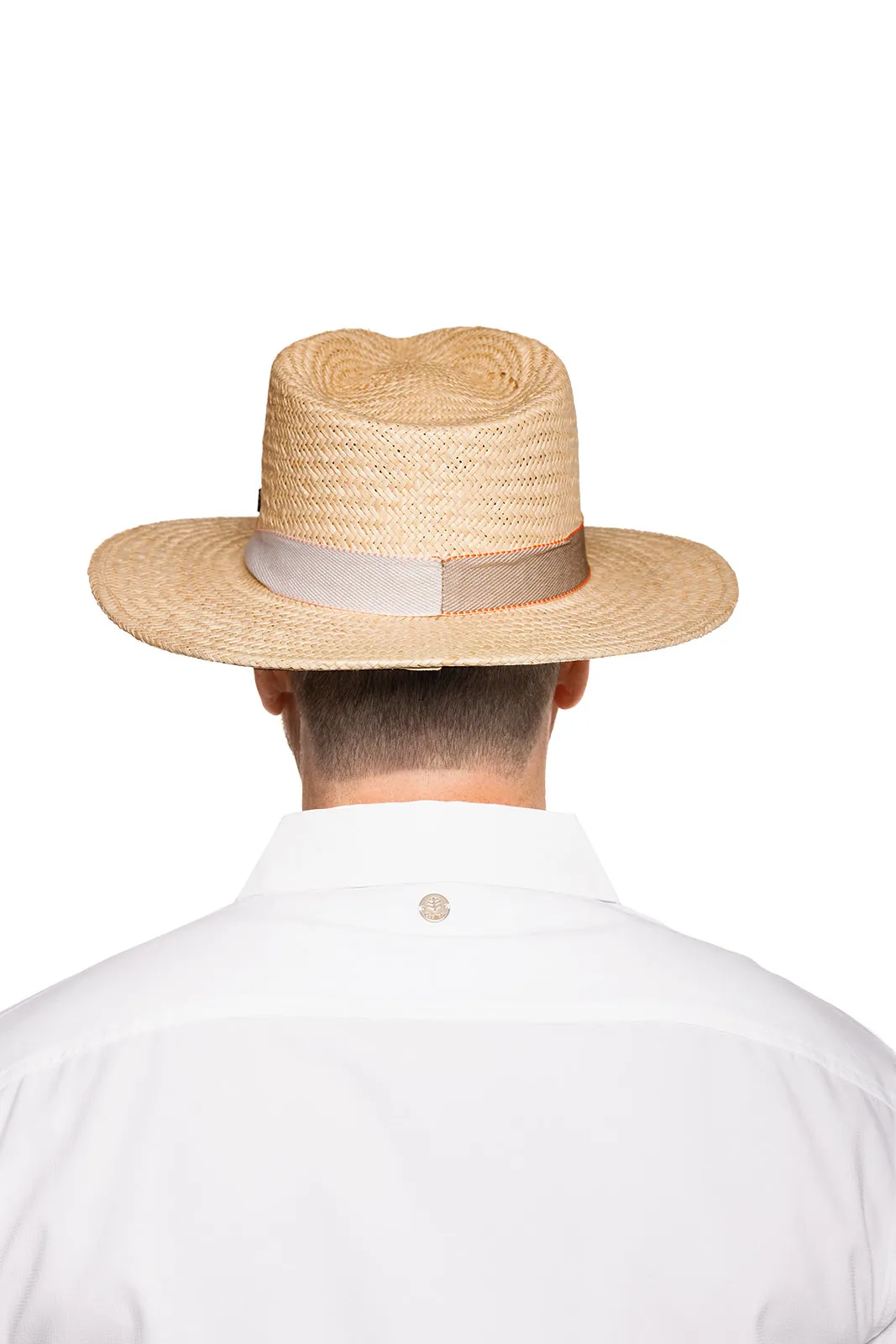 Abaco Palm Straw Pinch Front Fedora  | Natural