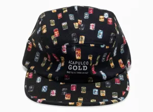 Acapulco Gold Built to Fit AOP Strapback Hat in Black xld
