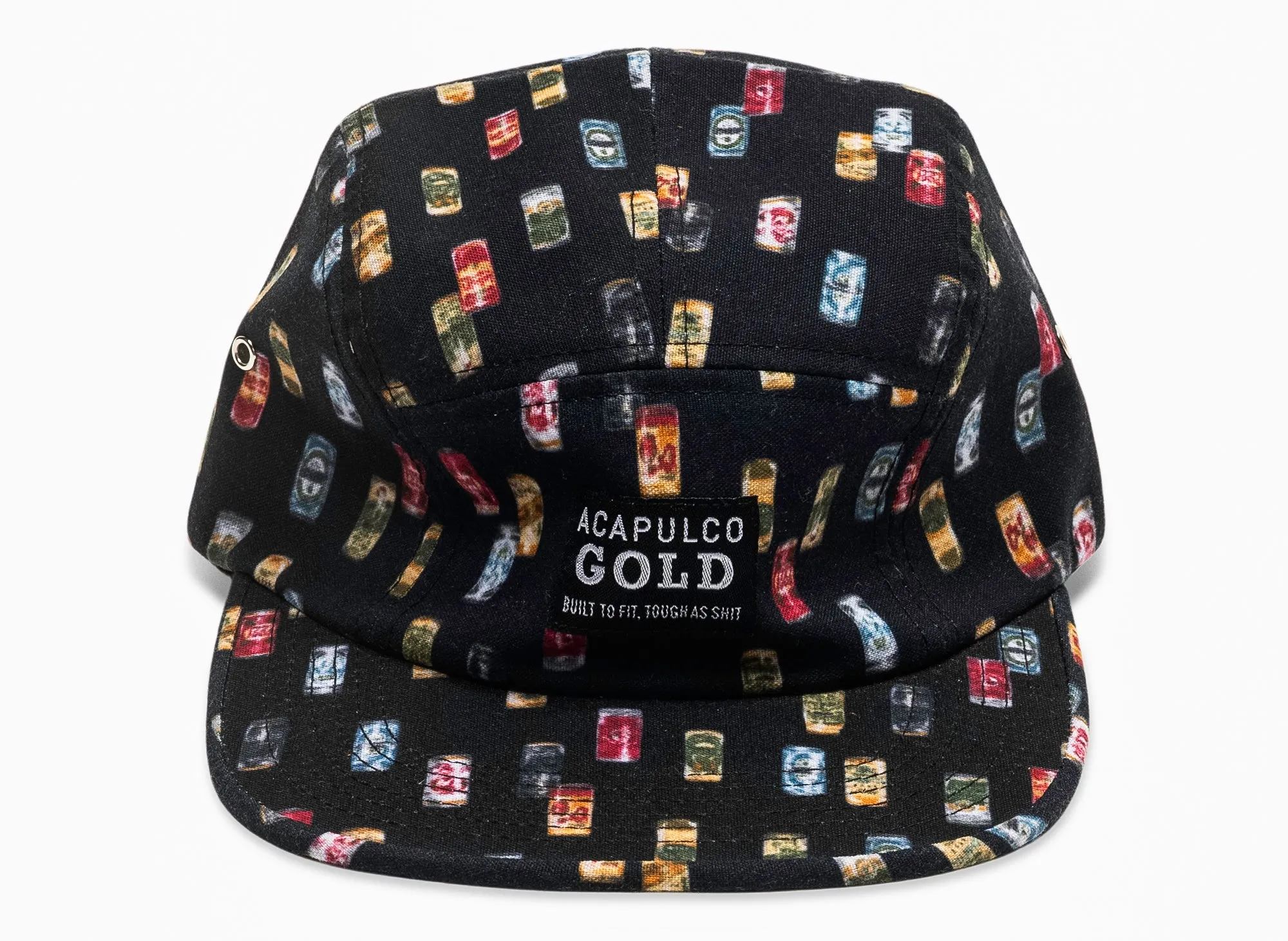 Acapulco Gold Built to Fit AOP Strapback Hat in Black xld