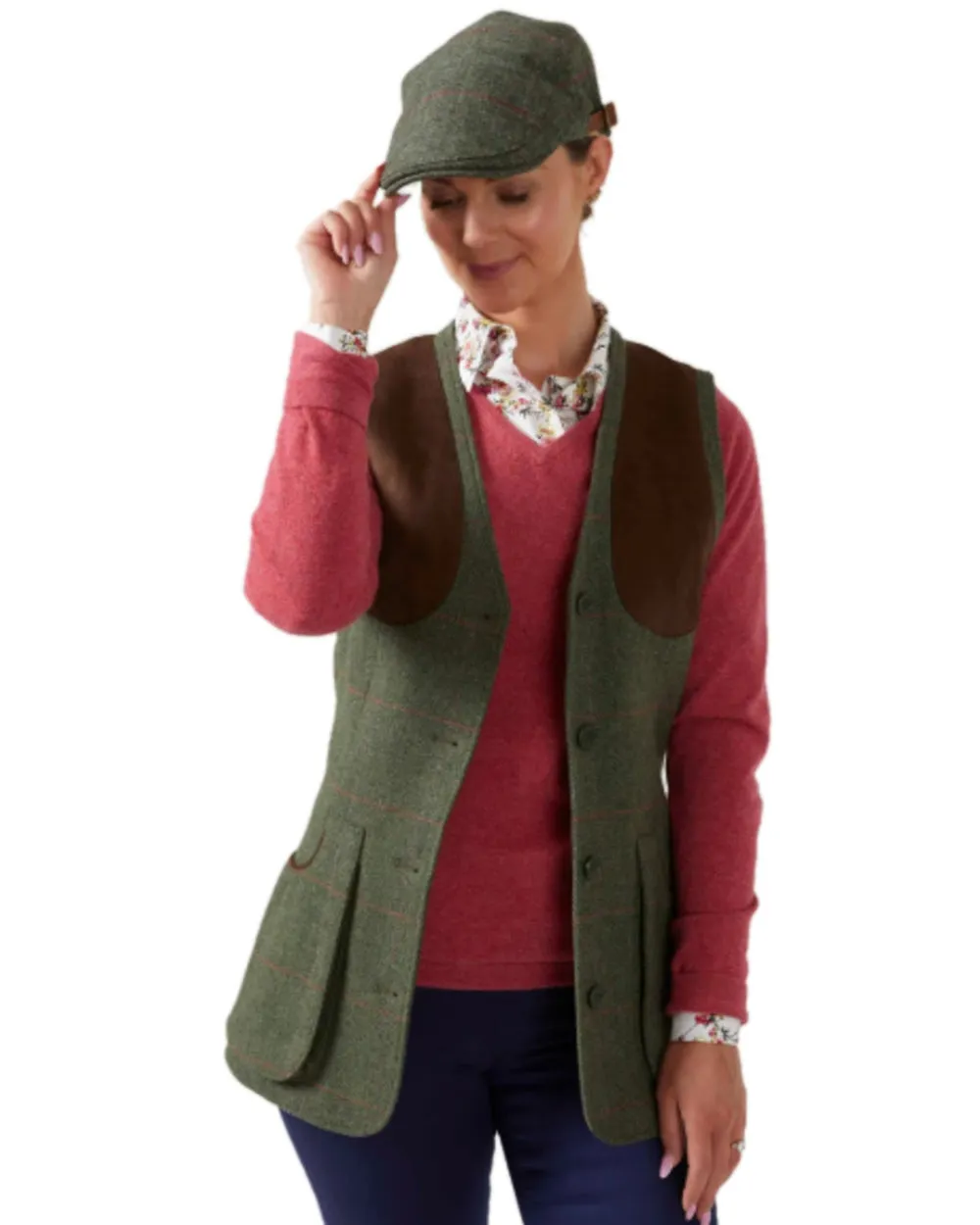 Alan Paine Combrook Adjustable Tweed Cap Clearance