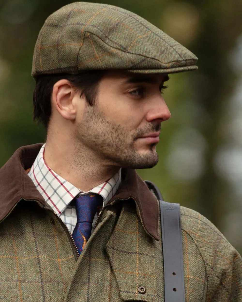 Alan Paine Rutland Waterproof Tweed Flat Cap