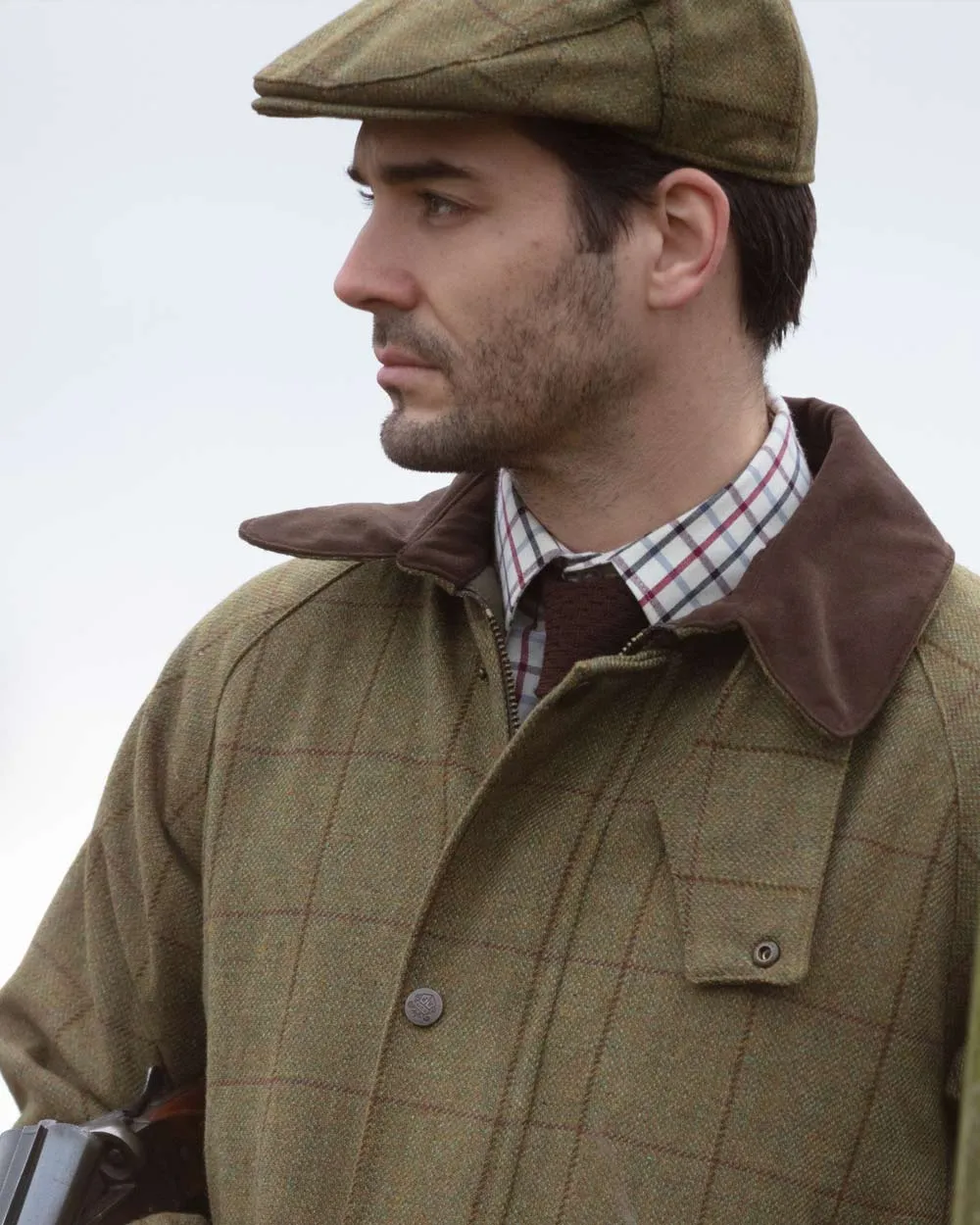 Alan Paine Rutland Waterproof Tweed Flat Cap