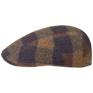 Ankeny Ivy Wool Check Flat Cap by Stetson