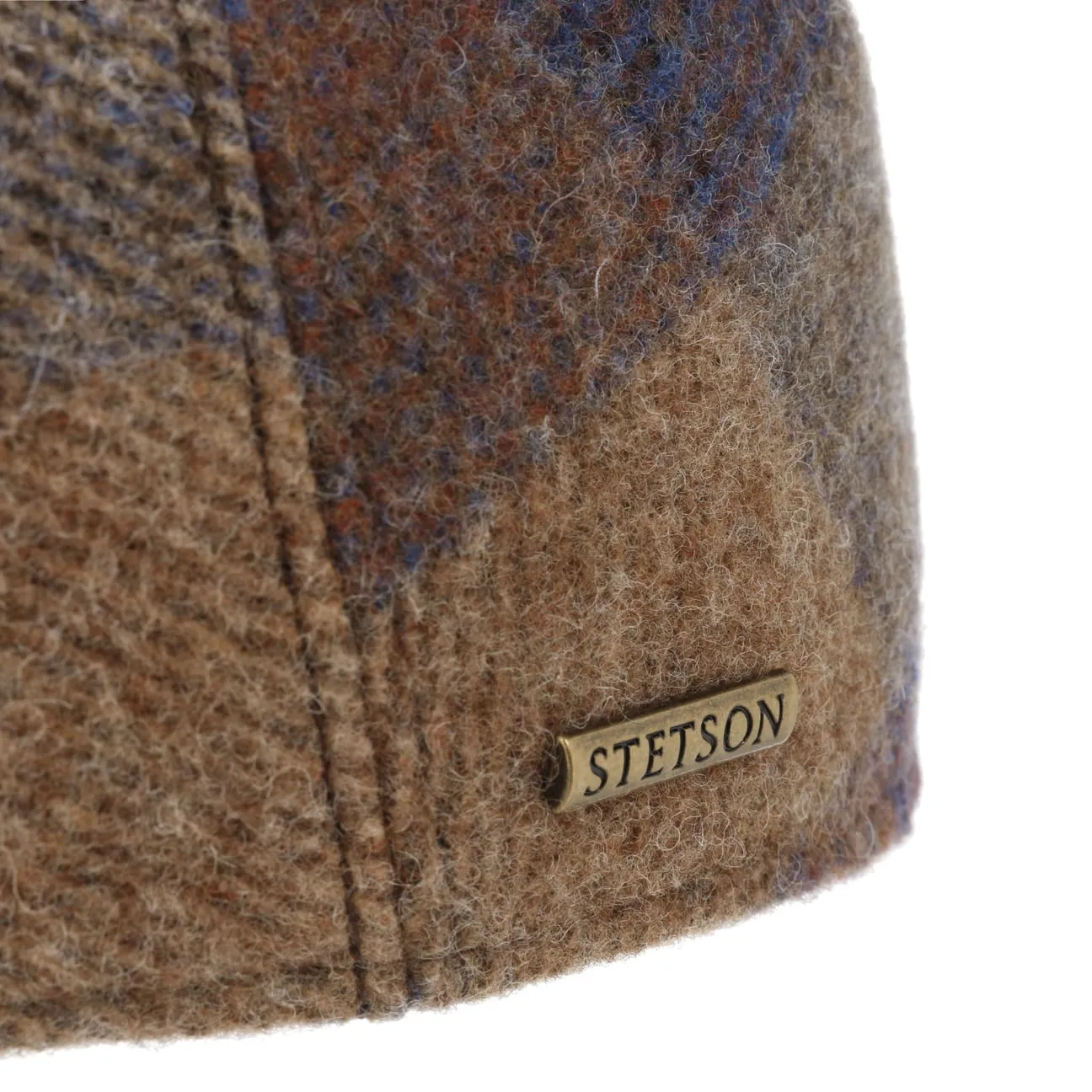 Ankeny Ivy Wool Check Flat Cap by Stetson