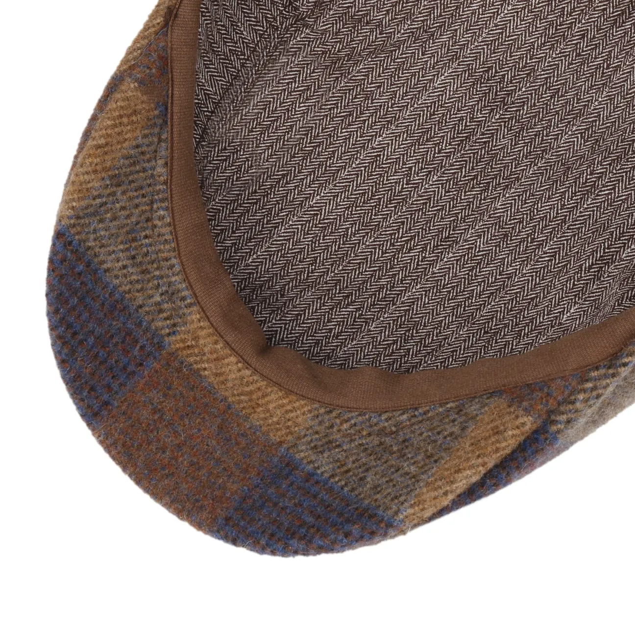 Ankeny Ivy Wool Check Flat Cap by Stetson