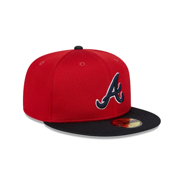 Atlanta Braves New Era Red/Navy 2025 Spring Training 59FIFTY Fitted Hat