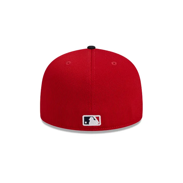 Atlanta Braves New Era Red/Navy 2025 Spring Training 59FIFTY Fitted Hat