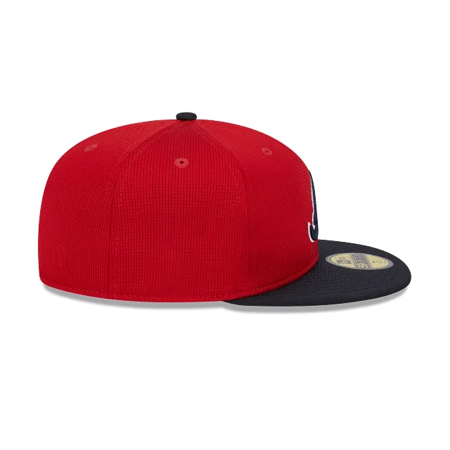 Atlanta Braves New Era Red/Navy 2025 Spring Training 59FIFTY Fitted Hat