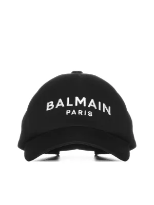Balmain Logo Embroidered Baseball Cap