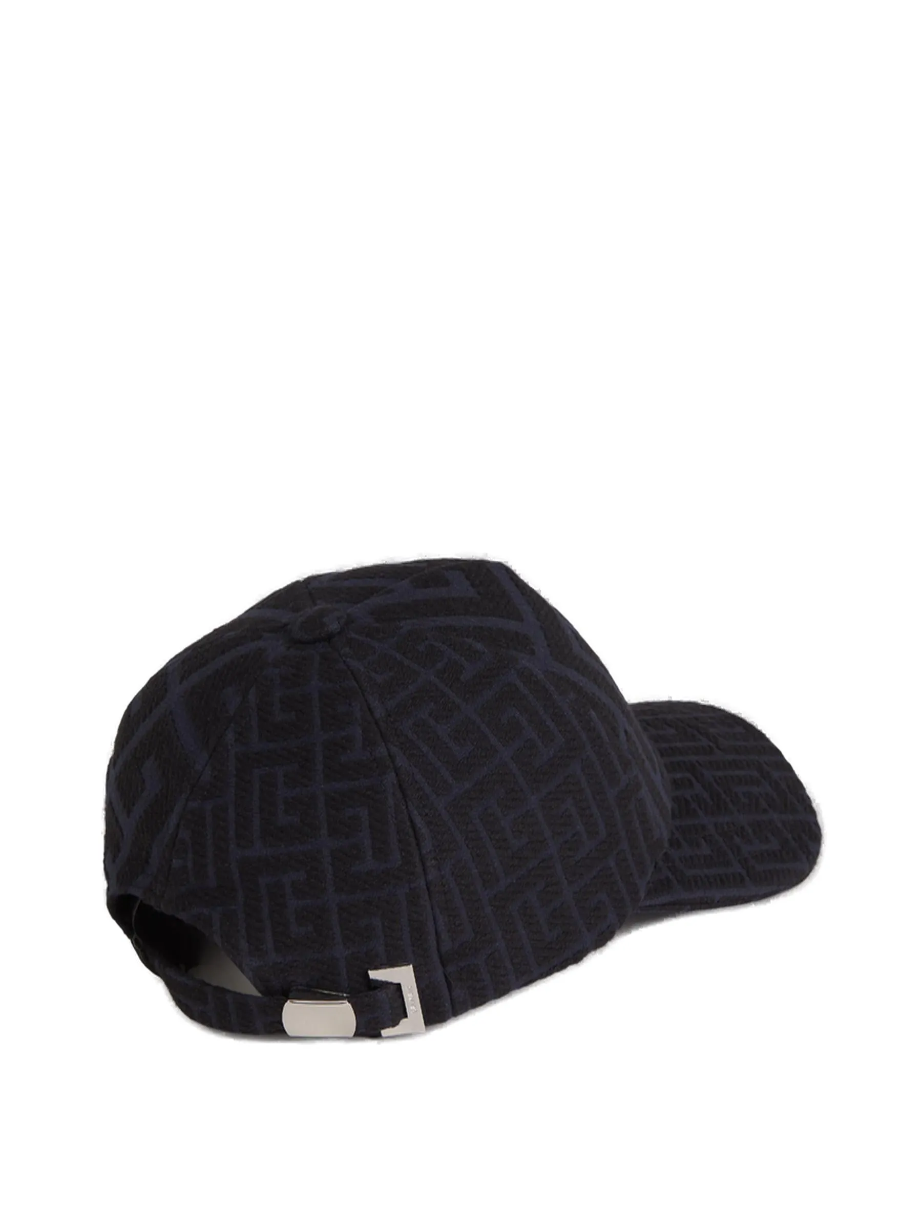 Balmain Monogram Jacquard Curved Peak Baseball Cap