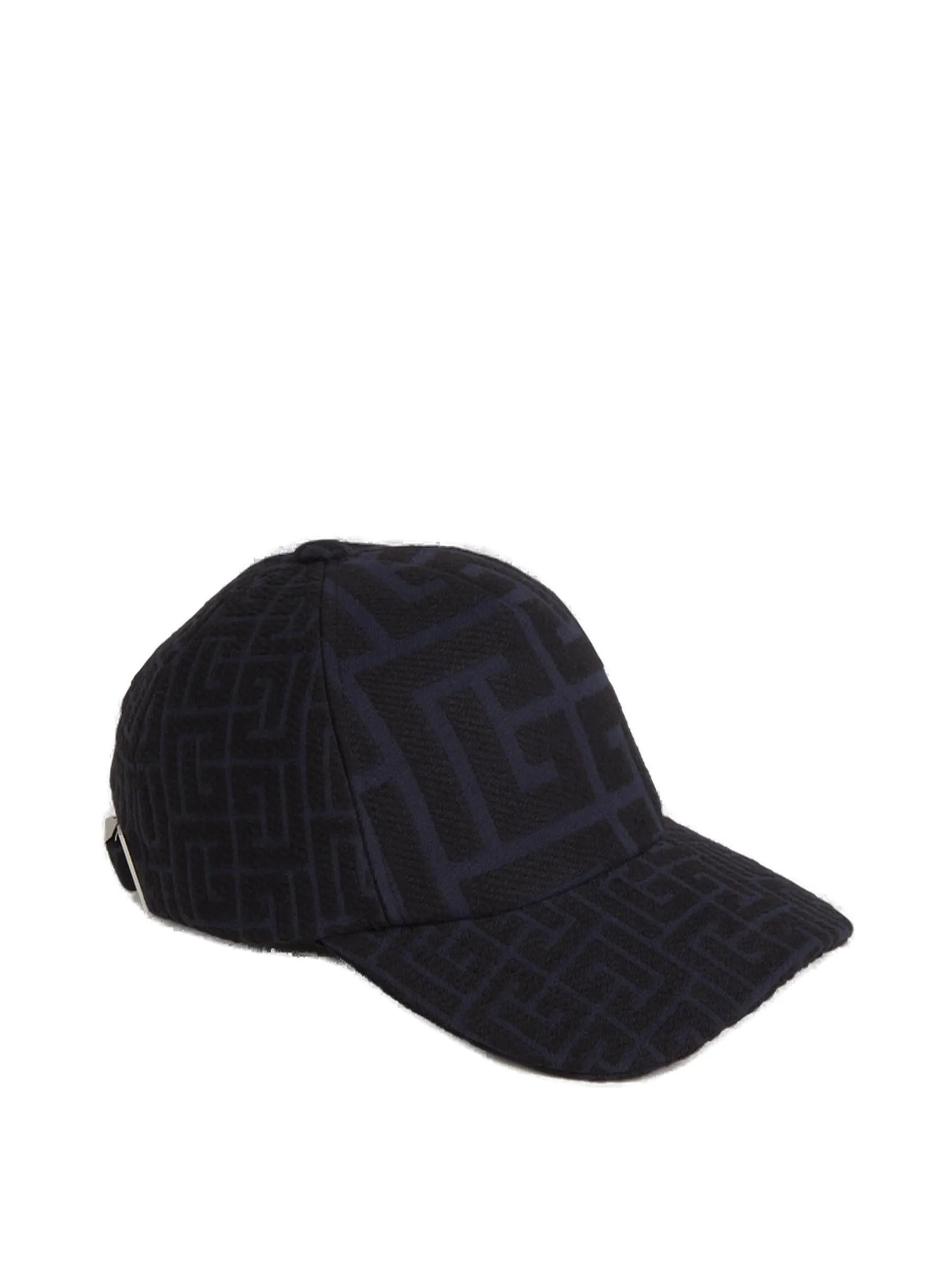 Balmain Monogram Jacquard Curved Peak Baseball Cap