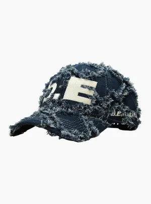 b.E Hat Navy Diamond Denim