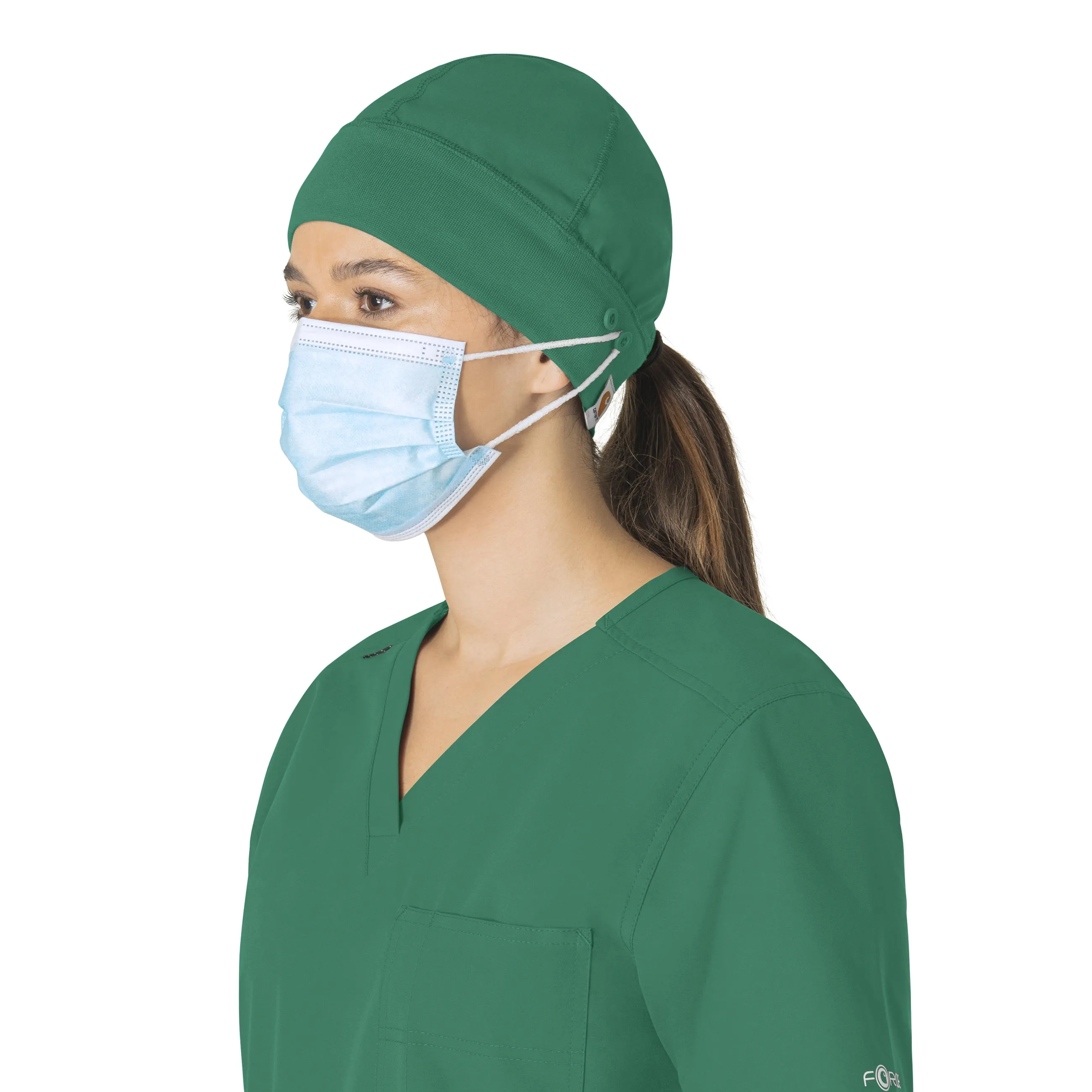 Carhartt Force Essentials Unisex Beanie Scrub Cap - Hunter