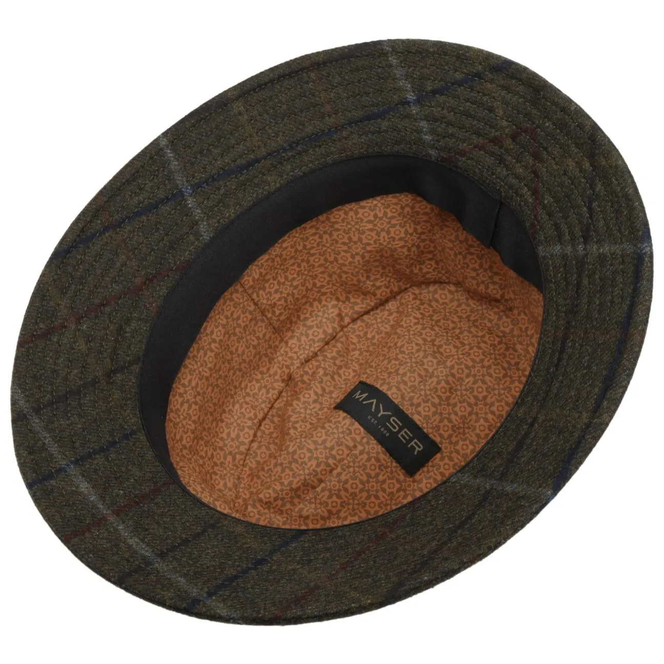 Check Bucket Wool Hat by Mayser