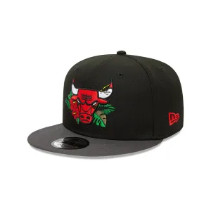 Chicago Bulls 9FIFTY NBA Floral Black Cap
