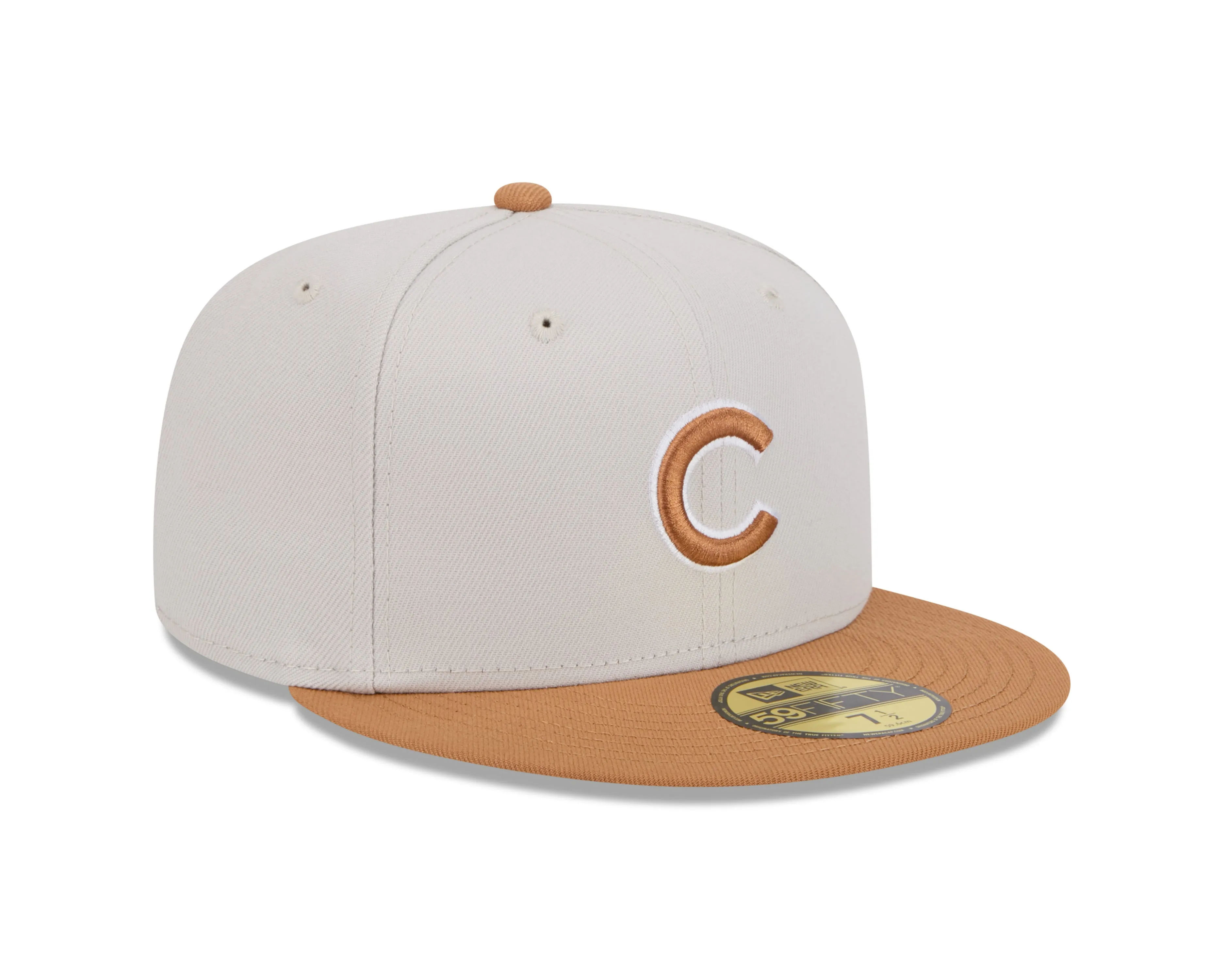 Chicago Cubs 2 Tone Stone/Bronze 59FIFTY Fitted Hat