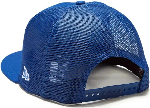 Chicago Cubs Primary Logo New Era Blue 9FIFTY Mesh Trucker Snapback Hat