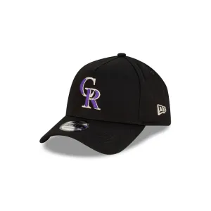 Colorado Rockies MLB Essentials Black OTC 9FORTY A-Frame Snapback