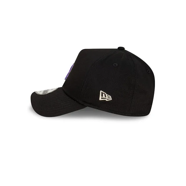 Colorado Rockies MLB Essentials Black OTC 9FORTY A-Frame Snapback