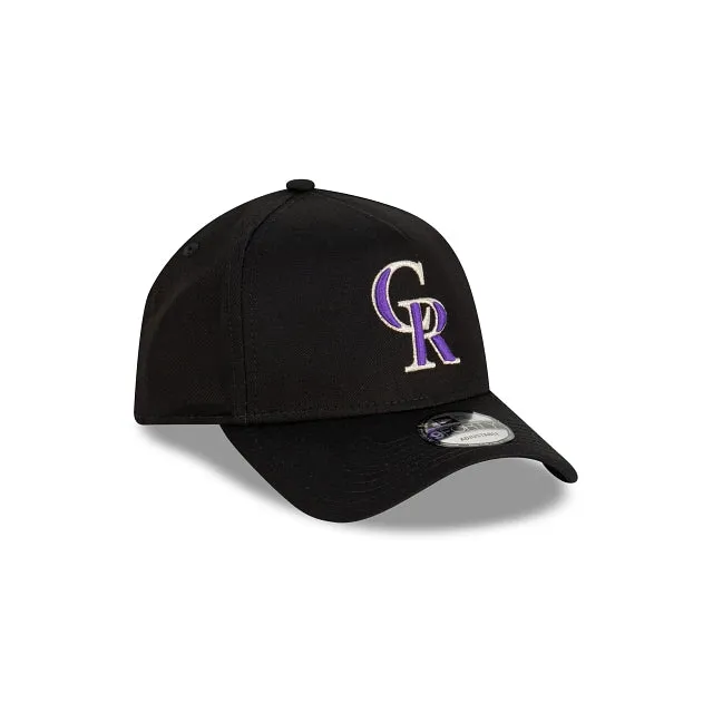 Colorado Rockies MLB Essentials Black OTC 9FORTY A-Frame Snapback