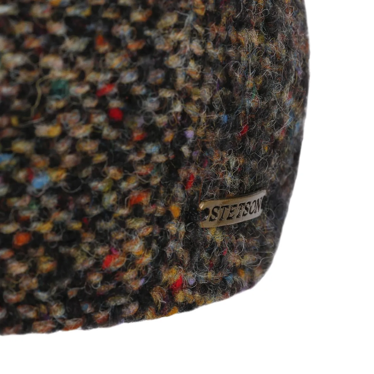 Colour Spots Driver Flat Cap by Stetson