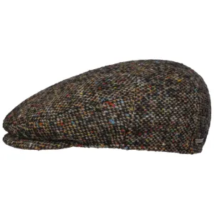 Colour Spots Driver Flat Cap by Stetson