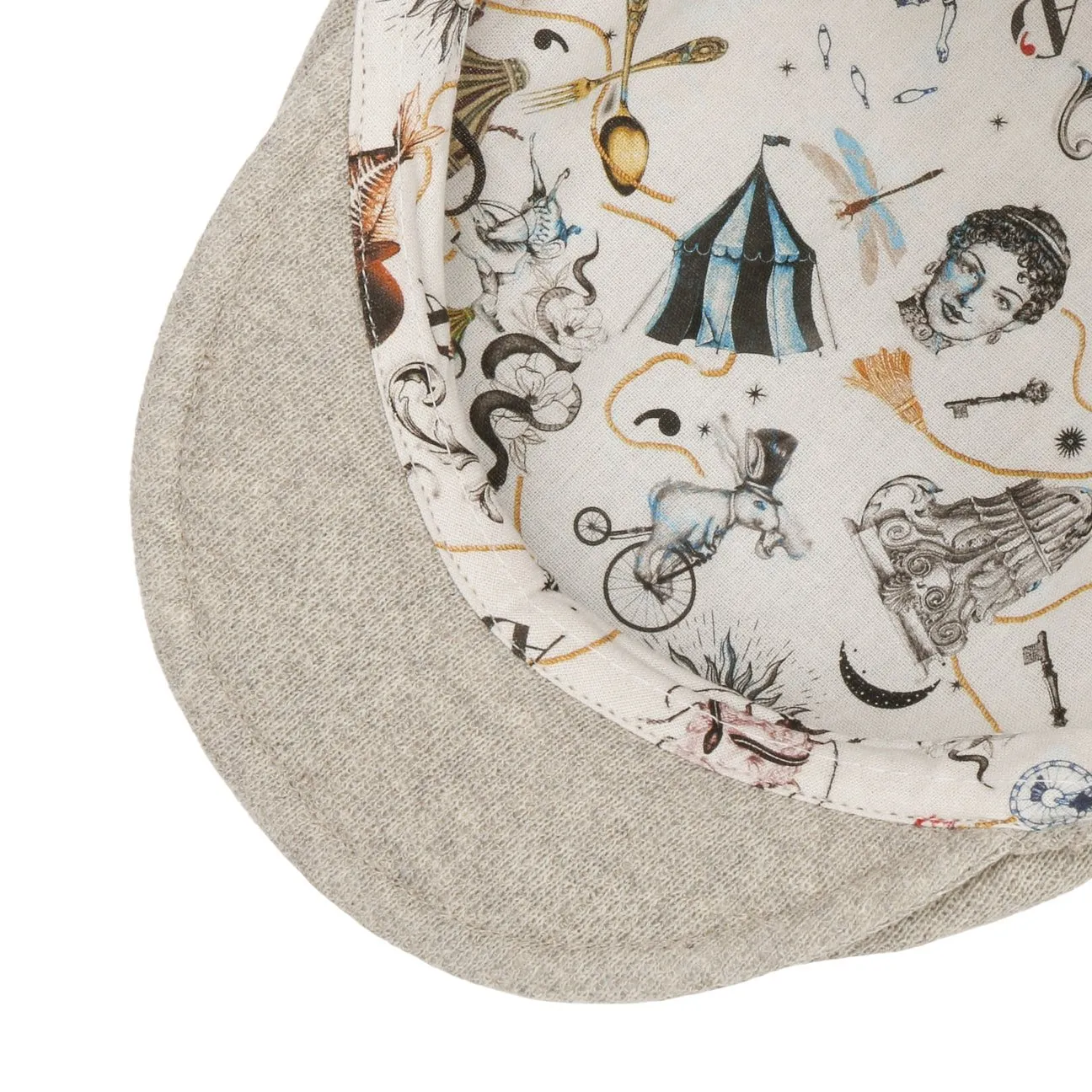 Cotton Knit Flat Cap by Alfonso D'Este