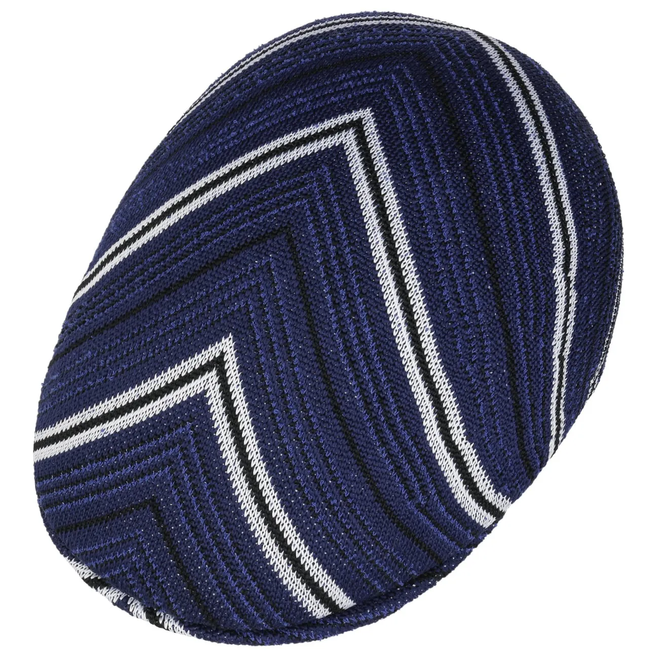 Diagonal Stripes Flat Cap by Kangol