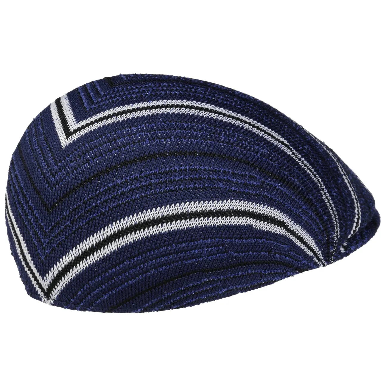 Diagonal Stripes Flat Cap by Kangol
