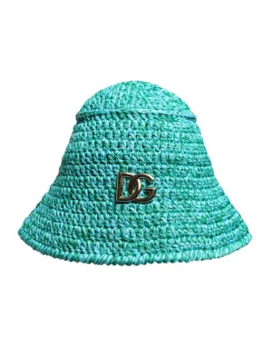 Dolce & Gabbana Cotton Crochet DG Logo Bucket Women's Hat