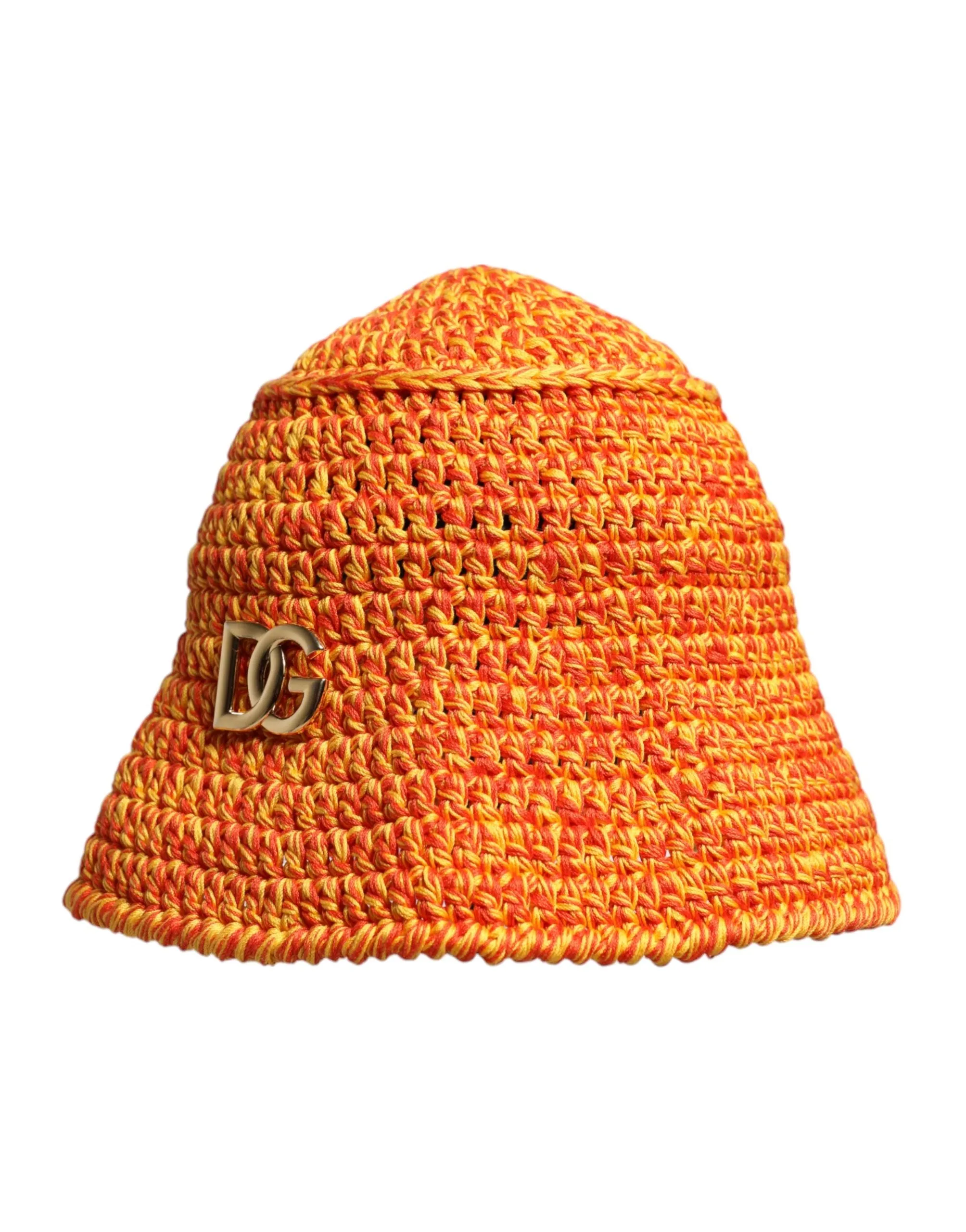 Dolce & Gabbana Cotton Crochet DG Logo Bucket Women's Hat