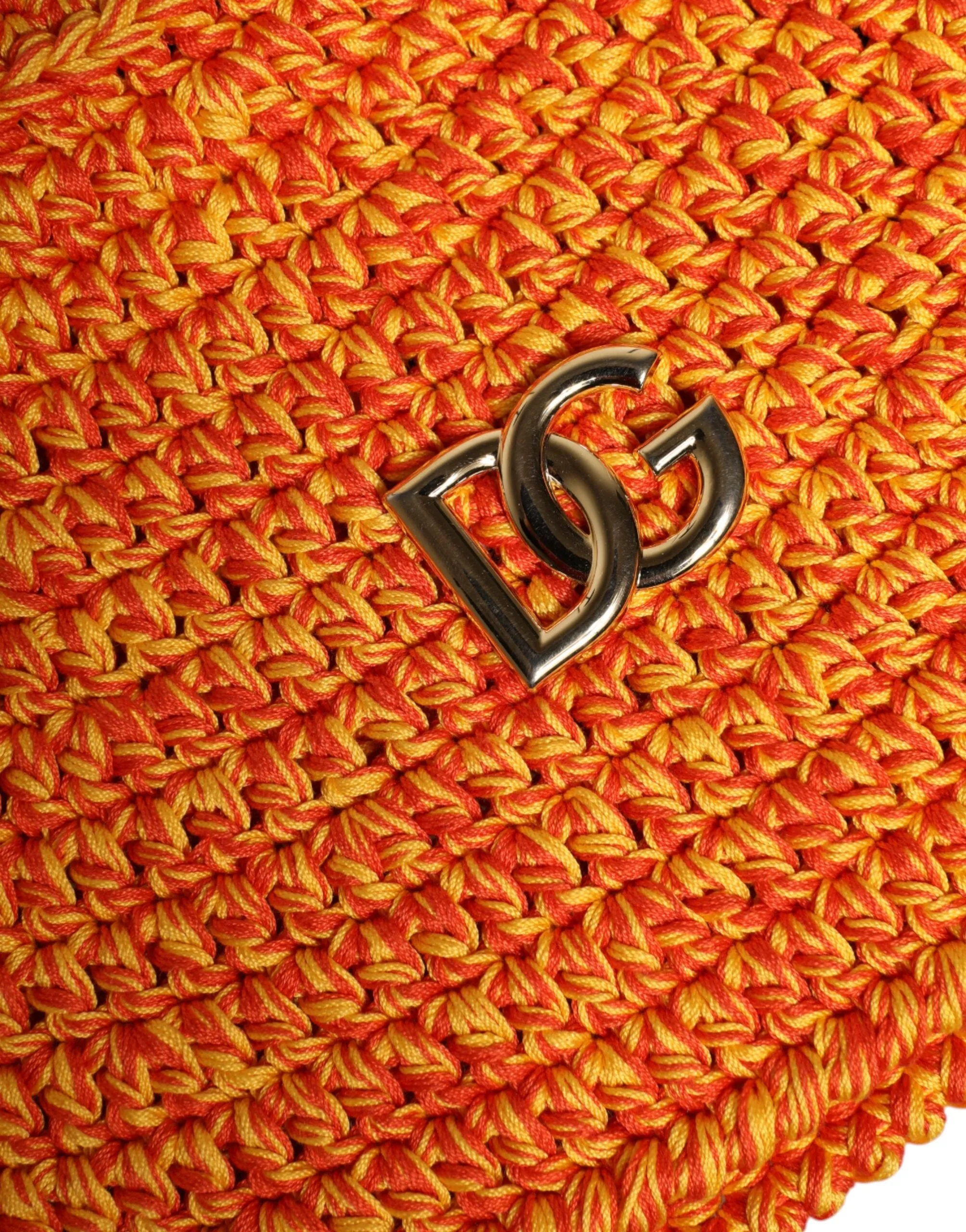 Dolce & Gabbana Cotton Crochet DG Logo Bucket Women's Hat