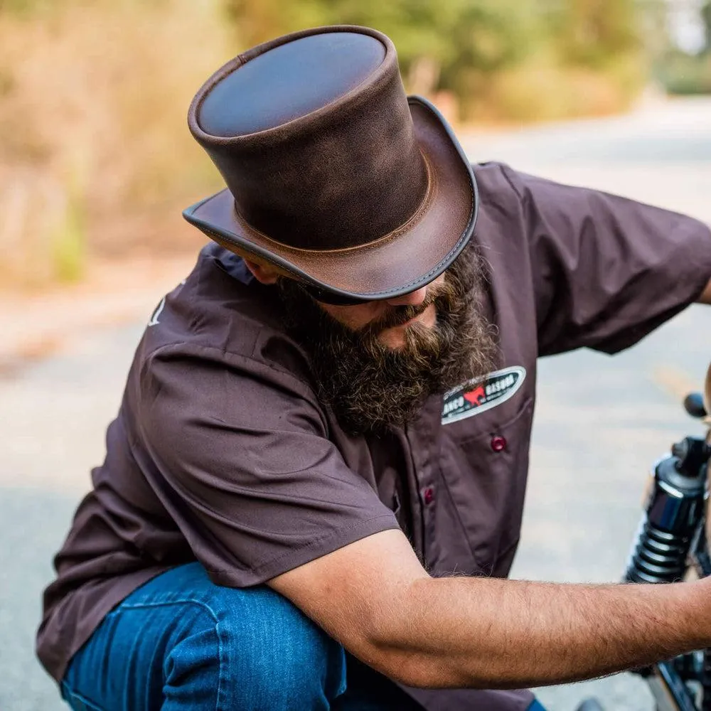 El Dorado | Mens Leather Top Hat
