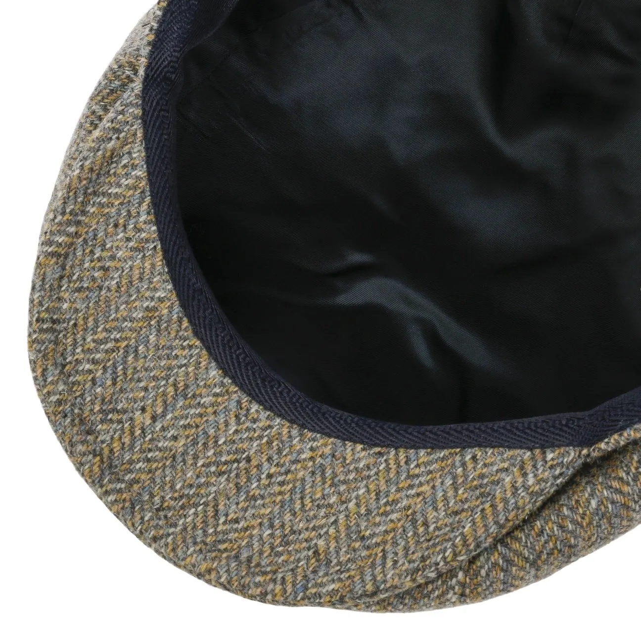 Galvin Stripe Herringbone Flat Cap by Bailey 1922