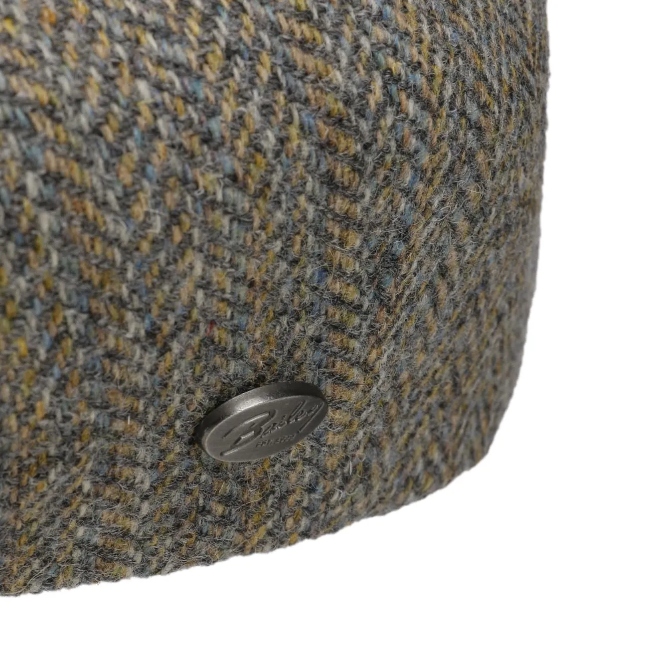 Galvin Stripe Herringbone Flat Cap by Bailey 1922