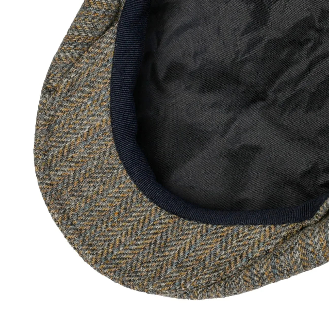 Galvin Stripe Herringbone Flat Cap by Bailey 1922