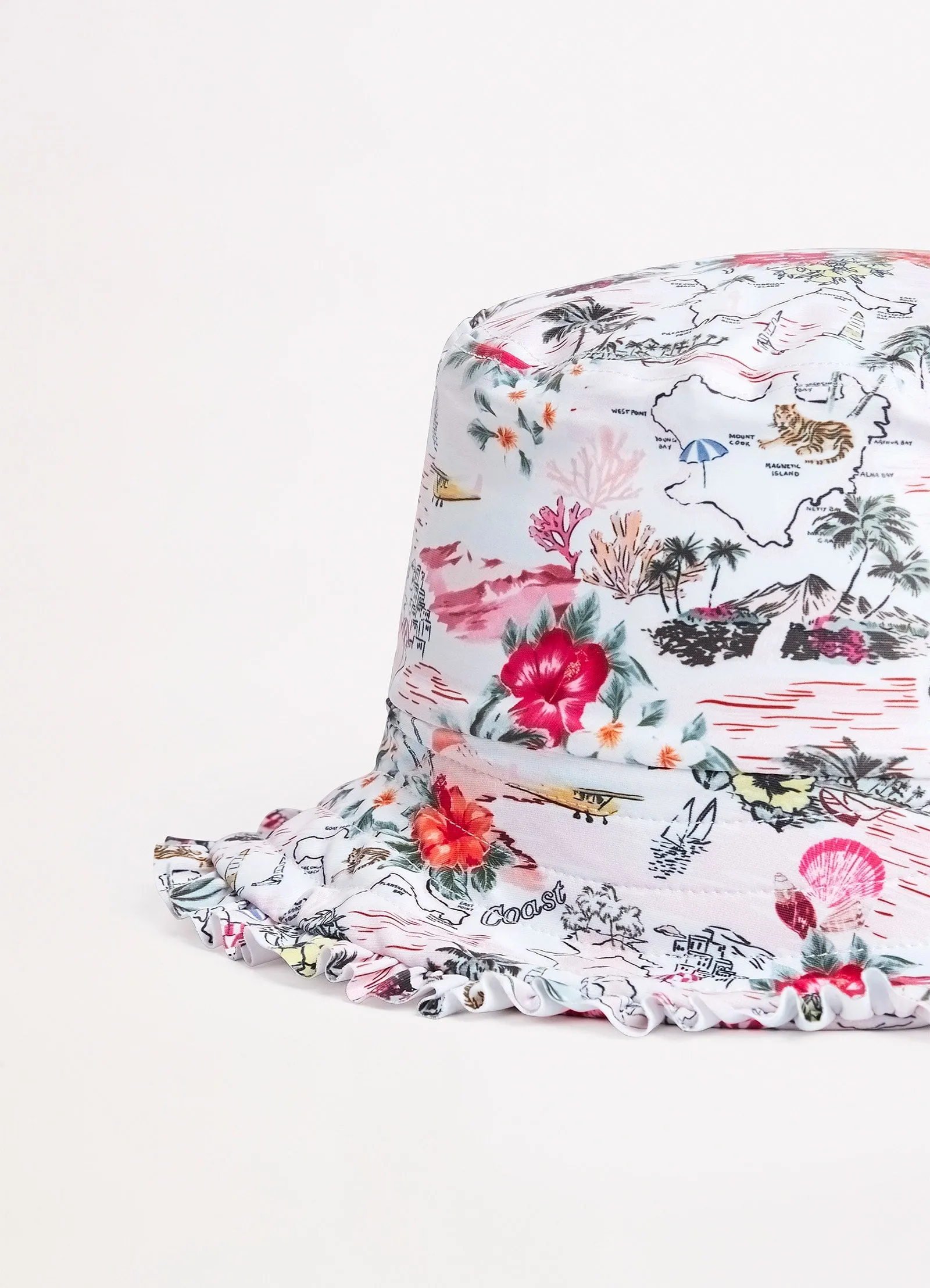 Girls Coast To Coast Bucket Hat  - Pink Coast