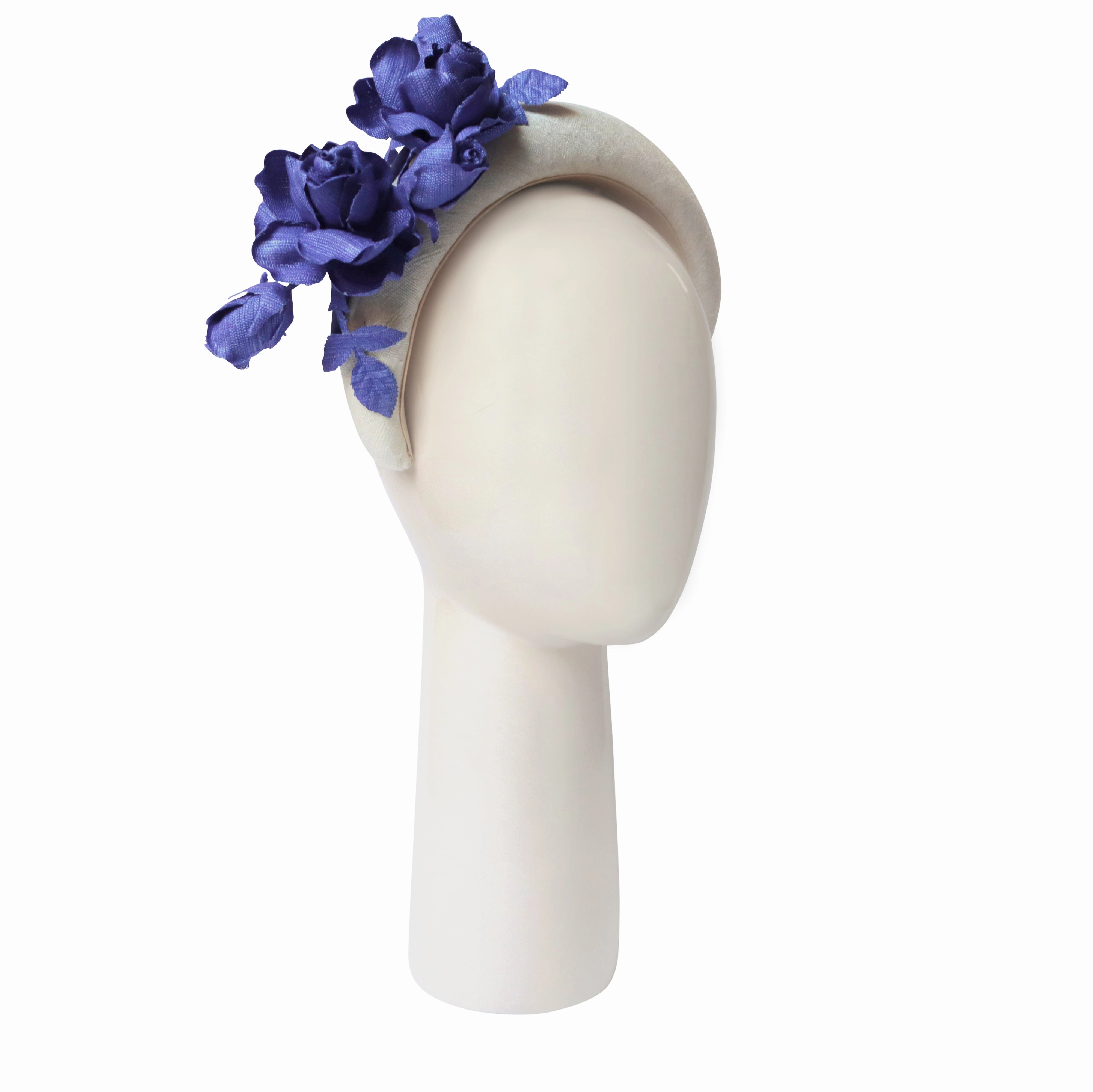 Hairband in Jacaranda and Ivory