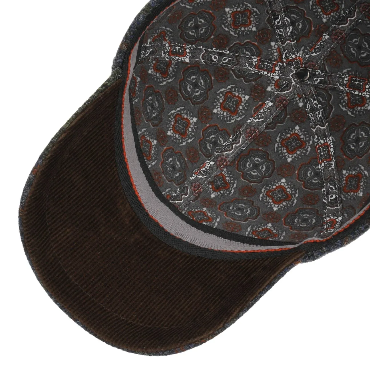 Harris Tweed Check Cap by Lierys Gold