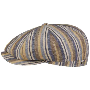 Hatteras Sacota Linen Flat Cap by Stetson