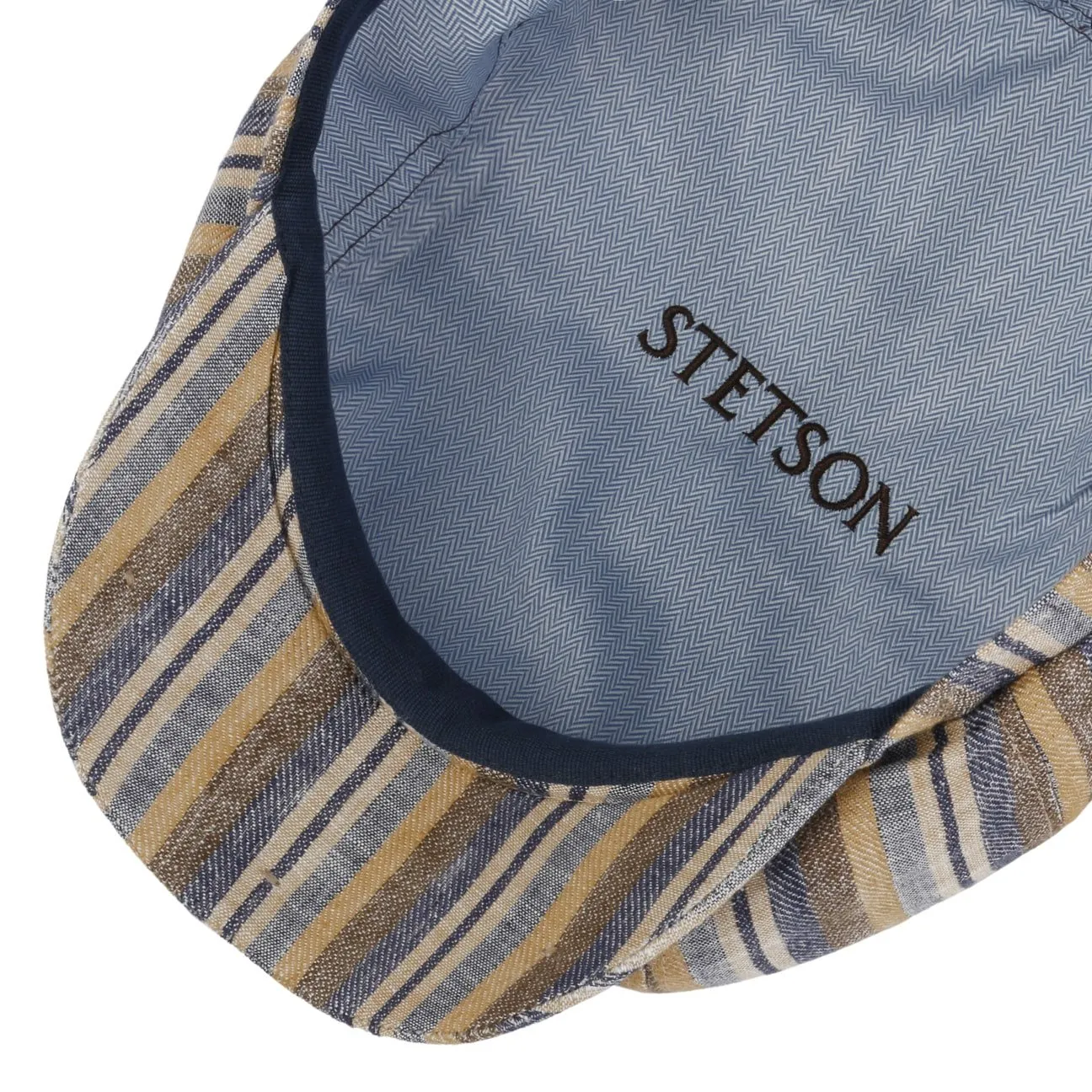 Hatteras Sacota Linen Flat Cap by Stetson