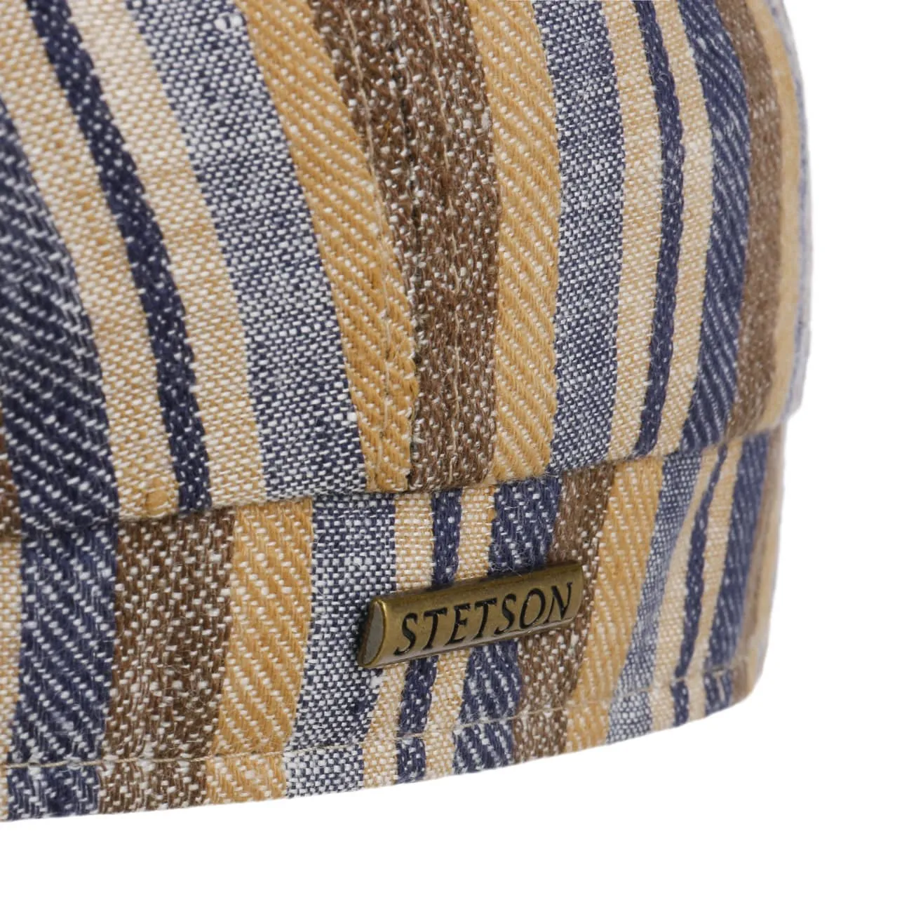 Hatteras Sacota Linen Flat Cap by Stetson