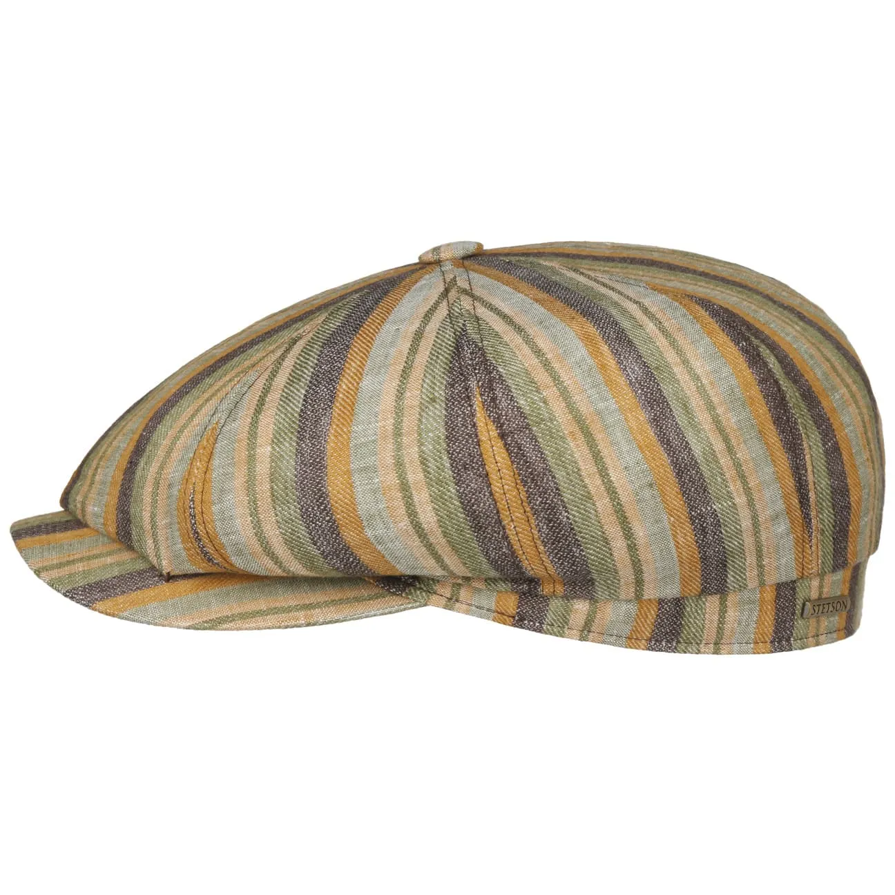Hatteras Sacota Linen Flat Cap by Stetson