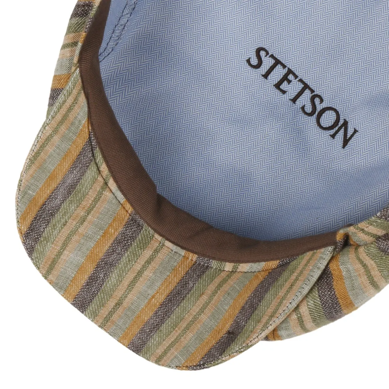 Hatteras Sacota Linen Flat Cap by Stetson