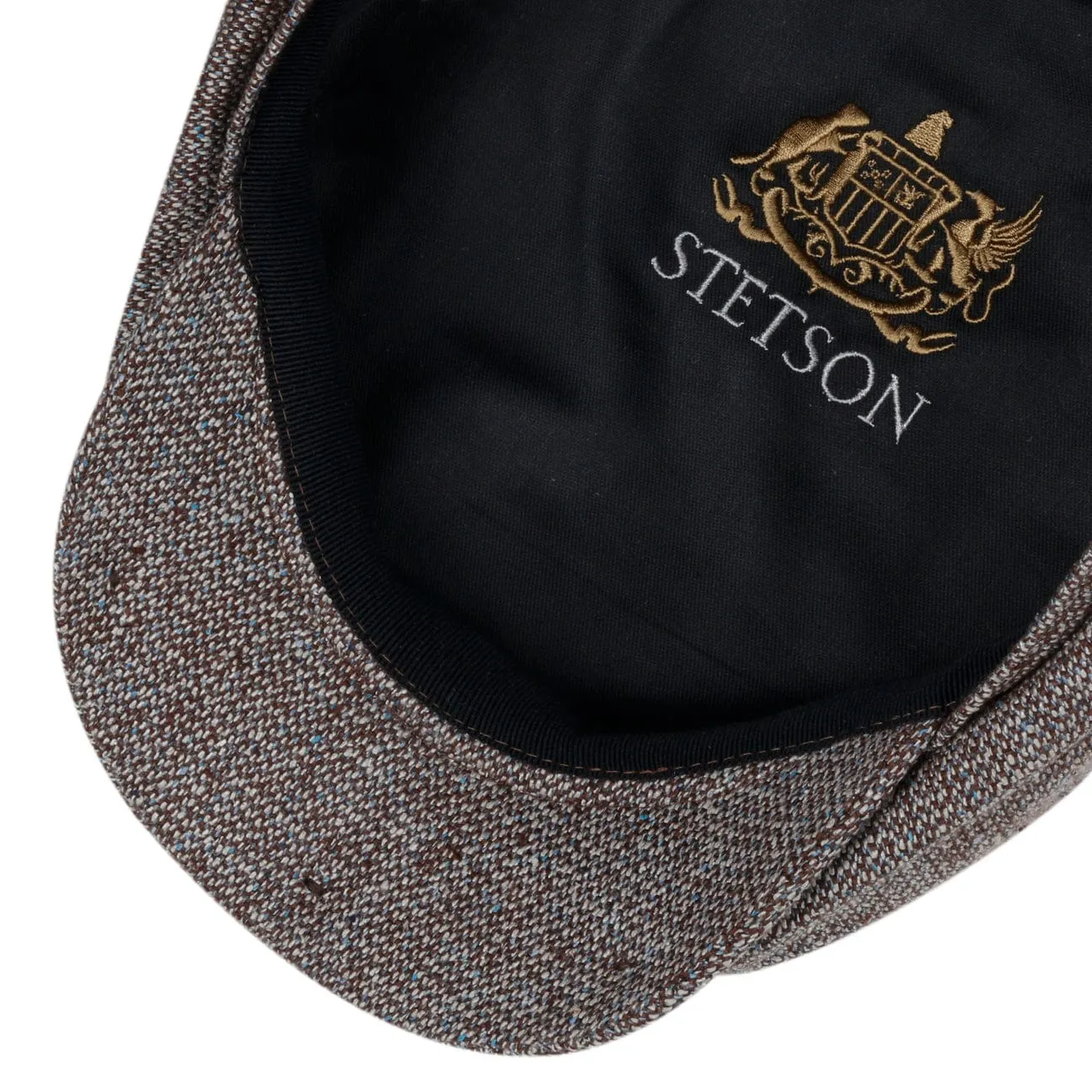 Hatteras Winhall Silk Flat Cap by Stetson