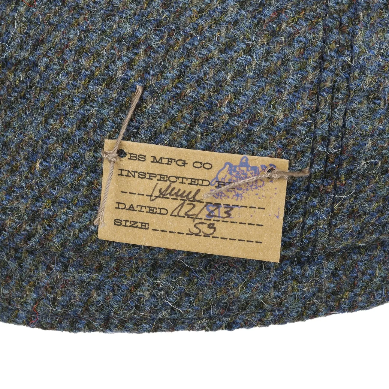 Hatteras Wool Harris Tweed Flat Cap by Stetson