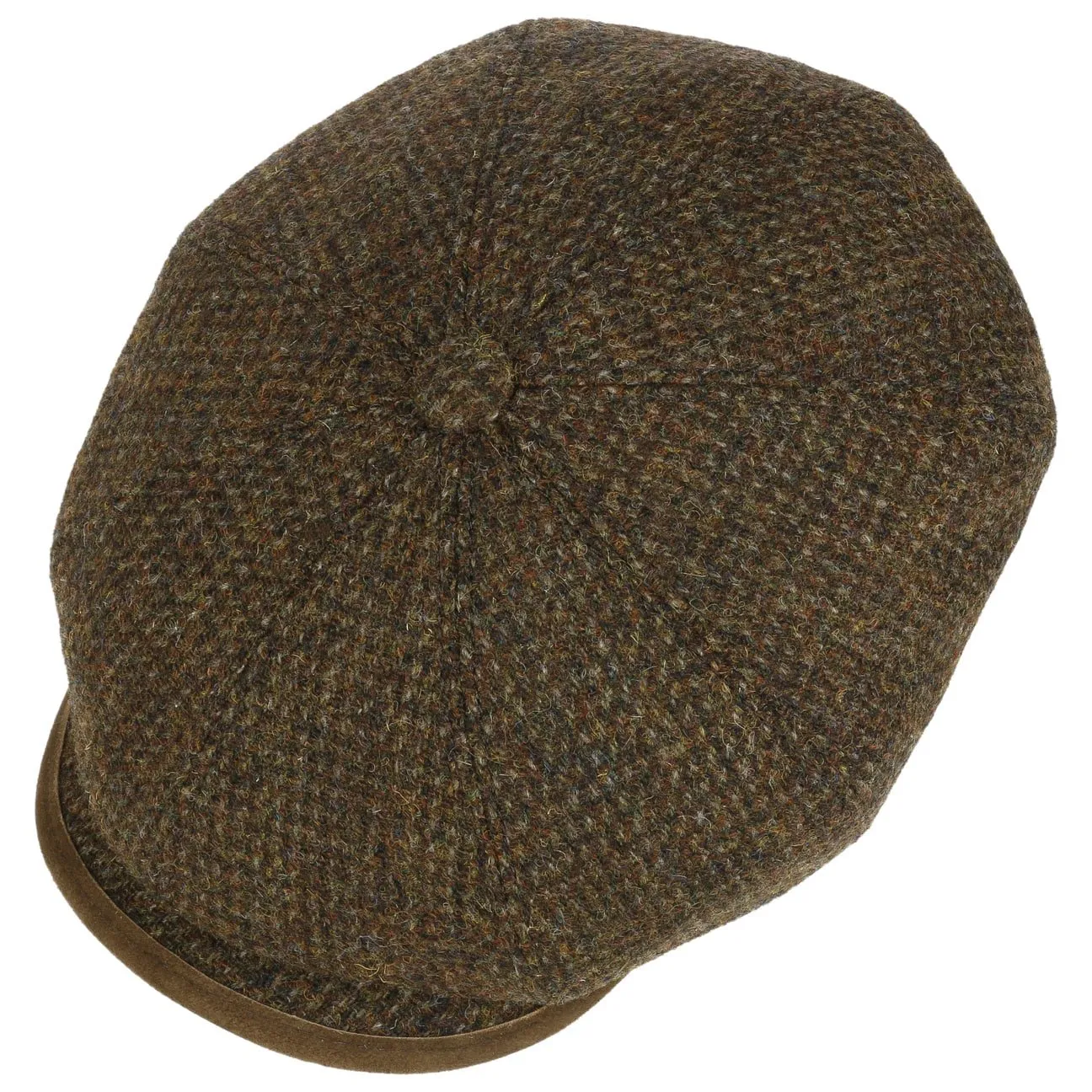 Hatteras Wool Harris Tweed Flat Cap by Stetson
